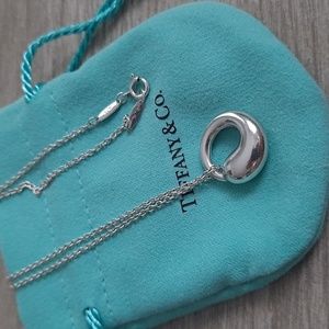 Authentic Elsa Peretti Eternal Circle Pendant Necklace